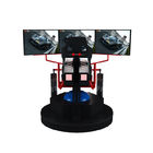 3 écrans électriques de la machine 9d Vr de jeu de courses d'automobiles de simulateur de mouvement de DOF 3