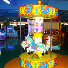 Joyeux à jetons vont carrousel de sièges des tours 3 de Kiddie de rond mini pour le jardin d'enfants