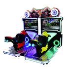 42 machine d'arcade de conduite de moteur de l'affichage à cristaux liquides pi, deux simulateur superbe de Moto du vélo 2 de joueurs