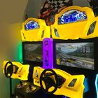Machine de jeu vidéo dépassée à jetons de courses d'automobiles pour le joueur 1-4
