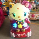 L'amusement de machines/enfants de tour de Kiddie de forme de chat de Hello Kitty monte