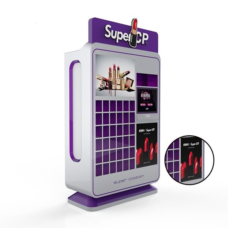 distributeur automatique de pièce de monnaie du maquillage 220V, distributeur automatique de rouge à lèvres de service d'individu