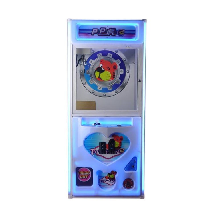 Machine adaptée aux besoins du client de grue de jouet de tigre de la couleur pp pour le terrain de jeu d'enfants