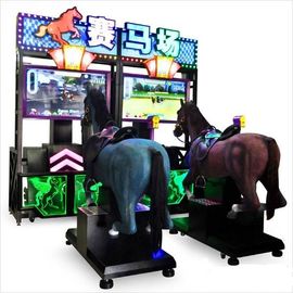 La machine d'arcade de course de chevaux de fibre de verre en métal/disparaissent vont machine de jeu vidéo de jockey