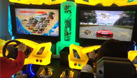 Machine de jeu vidéo dépassée à jetons de courses d'automobiles pour le joueur 1-4